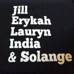 Jill Erykah Lauryn India & Solange Black T-Shirt